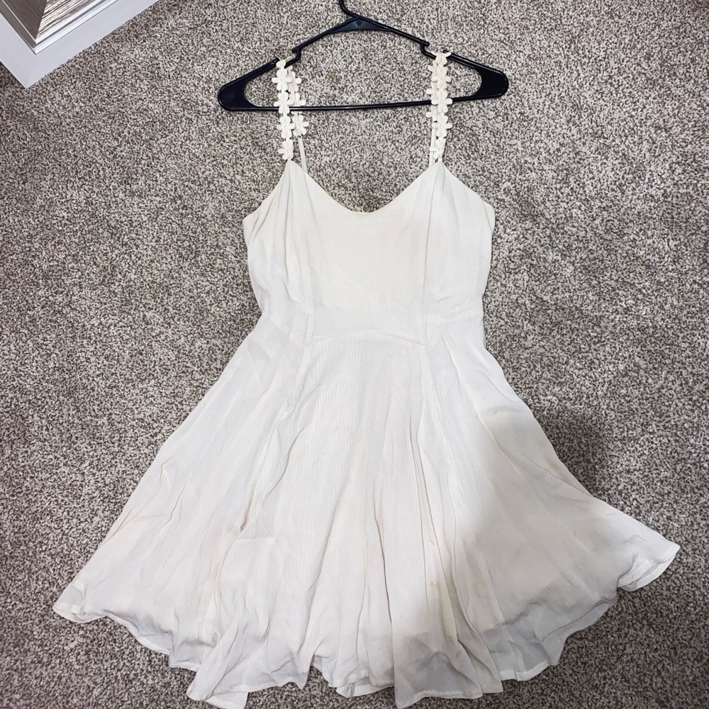 Ivory Dress w Flowers